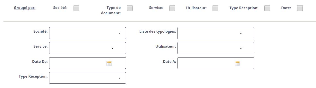 Statistiques réception