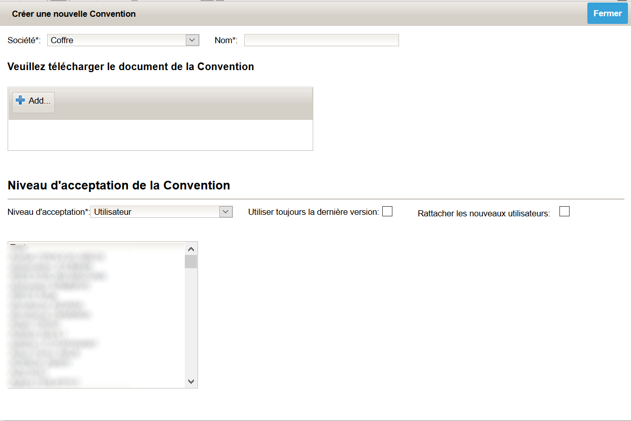 configuration convention dématérialisation
