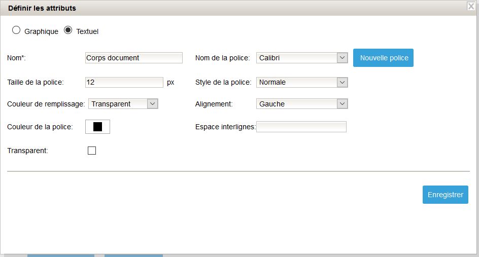 FDI Attributs textuels