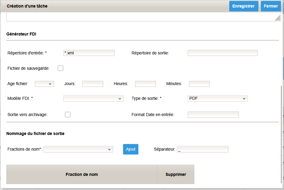 Damaris RM Tache FDI Generator