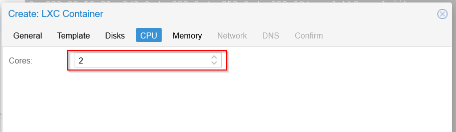 Damaris Proxmox CPU Cores