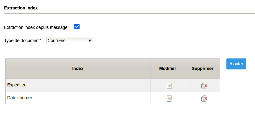 Damaris RM E-Mail Client récupérer valeurs d'index