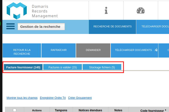 Page résultats de recherches Damaris RM 